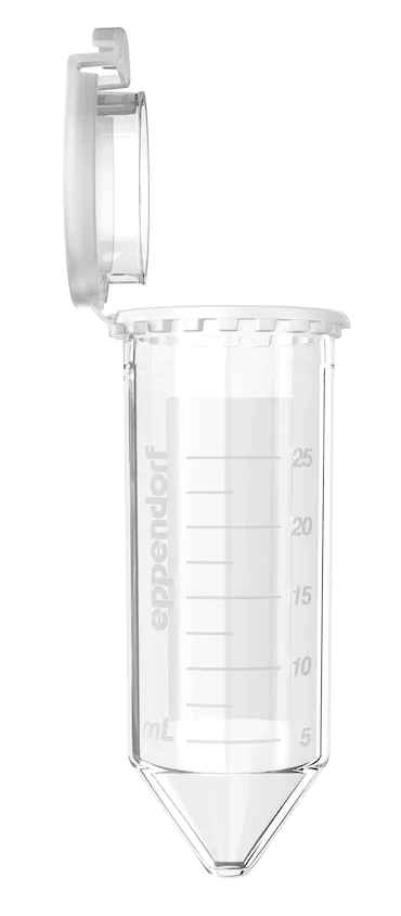 艾本德Eppendorf Conical Tubes 25 mL 帶鎖扣蓋 SnapTec?, 25 mL, 無菌、無熱原, 無RNase和DNase, 無DNA, 無色, 150 個(gè) (6 包 × 
